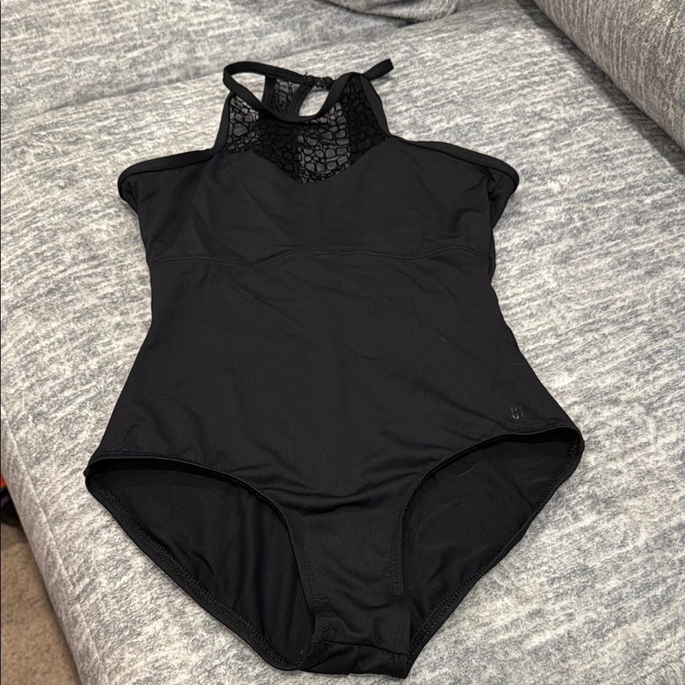 Lulli Black Halter Neck Dance Leotard